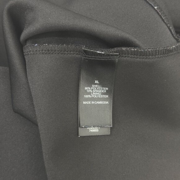 Bisou Bisou Michele Bohbot Black Peplum Top XL Pulllover - Picture 10 of 10